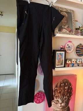 Michel Studio Black Skinny High-Waist Pants with Zip Pockets U18